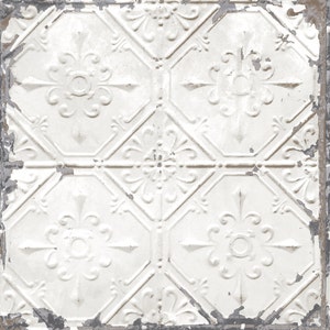 Reclaimed Distressed Tin Ceiling Tiles 3D A Street Prints 2701-22305 image 3