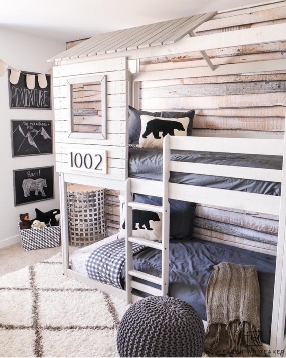 Realistic Reclaimed 3D Wood Mural Modern Rustic Boho Cottage Chic Wallpaper Diy