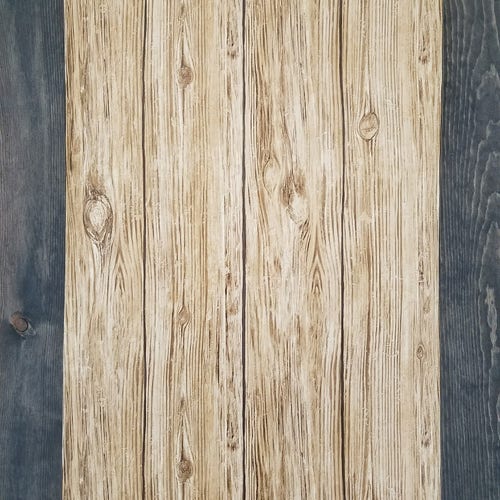 Blue Distressed Barnwood Plank Wood Peel and Stick Wallpaper Etsy