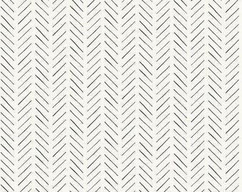 Pick-Up Sticks Chevron Black and White Peel and Stick Farmhouse Wallpaper PSW1020RL