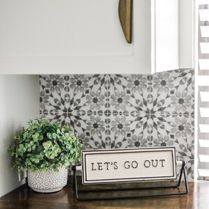 Wallpops Catalan Gray and White Peel and Stick Backsplash Tiles NH2961