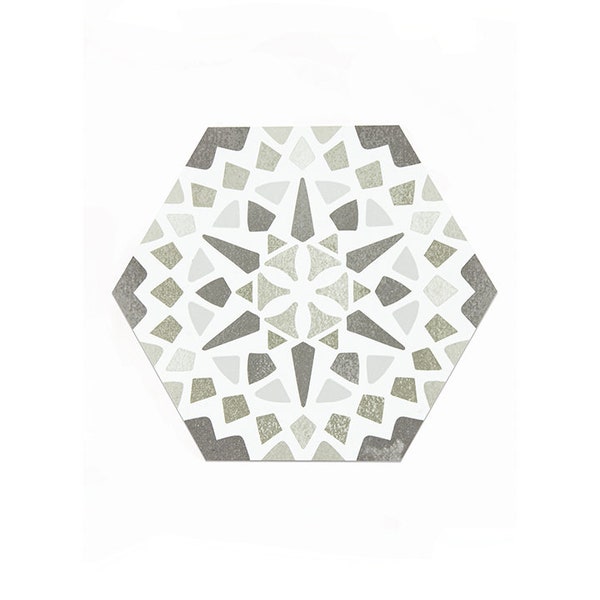 Ribera Peel & Stick Hexagon Floor Tiles FPH3815