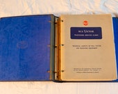 Vintage RCA Victor Service Data Sheets - TV, Radio, Record Player Sheet Index - Electronics Manual Manuals - Repair Guide Guides 50s 50 39 s