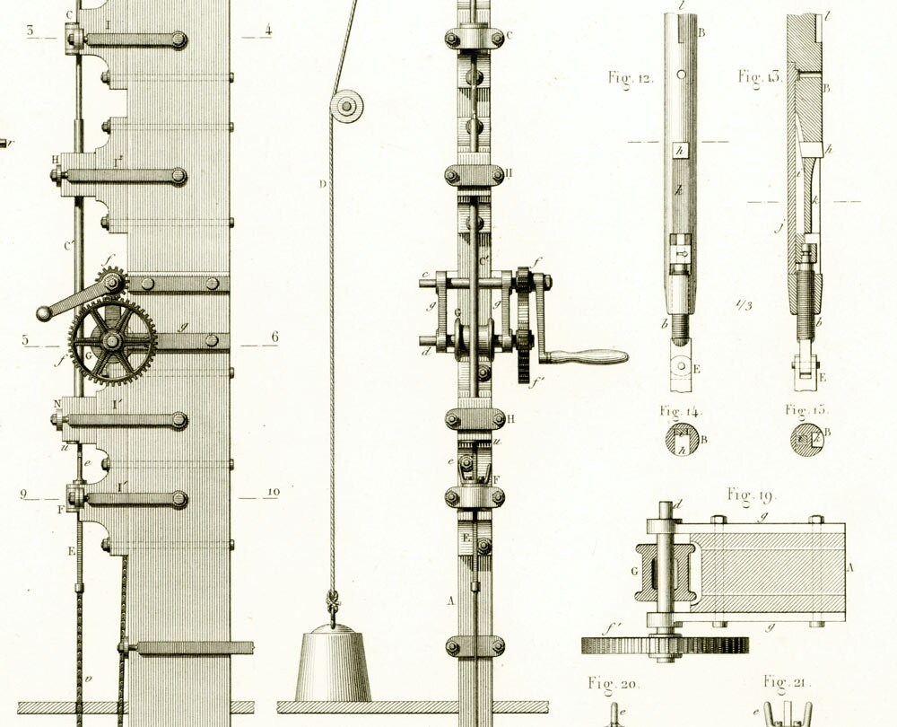 Hammer Invented 1853 Steam Hammer Metal Working Invention Blacksmith Power Trip Hammer ...