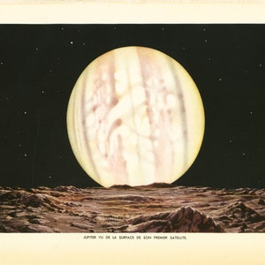 1937 Jupiter vu d'un de ses satellites, Astronomie ancienne, Edition française, Observation du ciel, Planètes