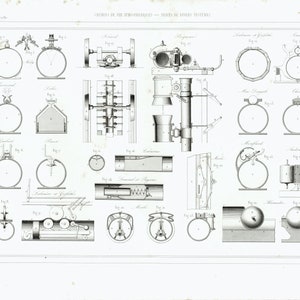 Può includere: Un diagramma in bianco e nero che illustra diversi tipi di sistemi di tubazioni. Il diagramma include varie configurazioni di tubi, valvole e altri componenti. Il testo "CHOUX DE CIR DE MÉCANIQUE - TUYAUX DE PIPES SYSTEMES" è in cima al diagramma.