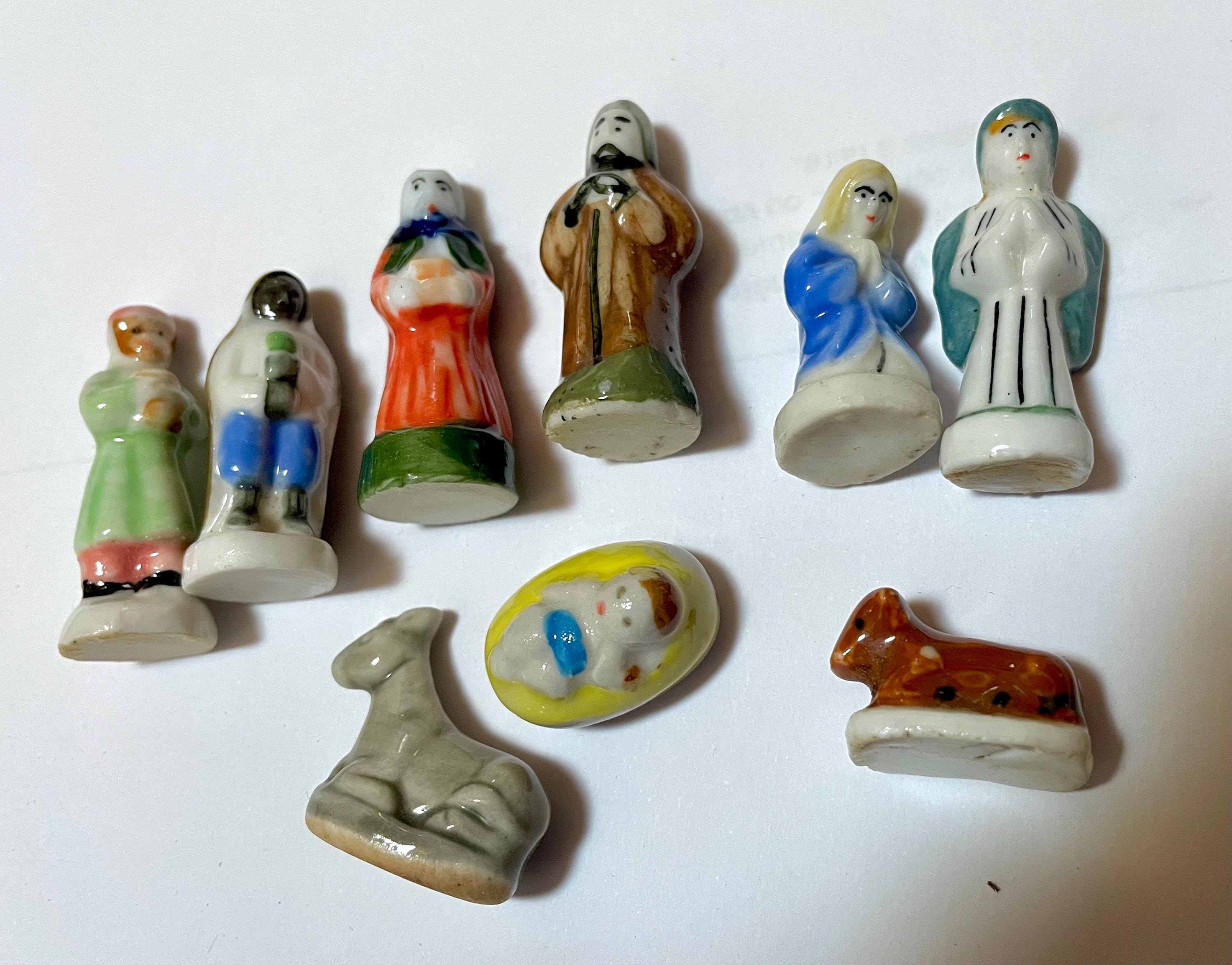 1980s Nativity Feves, French Vintage 80S Crib, Made in France