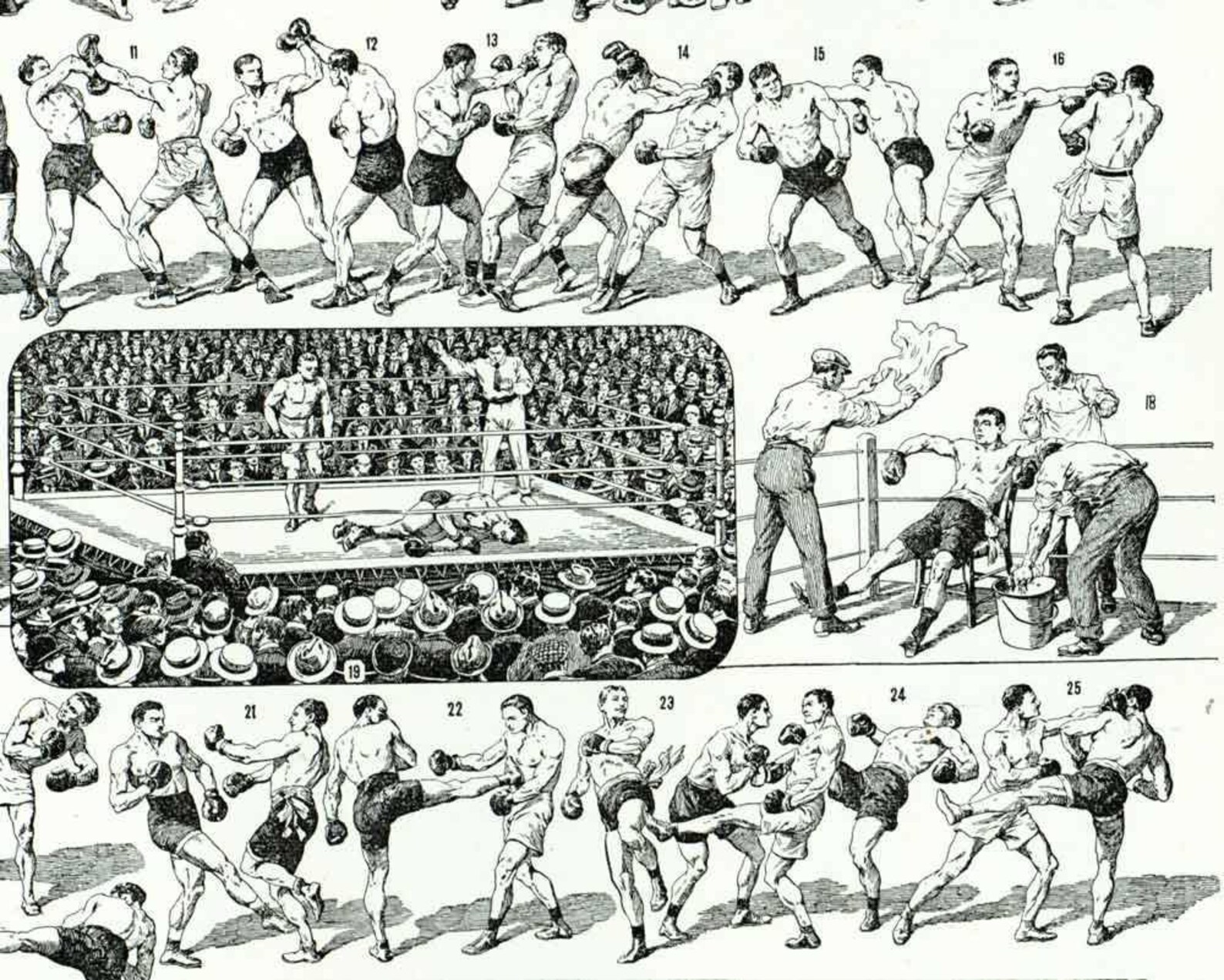 Document Publicitaire Boxe Ancien – Issu D'un Livre De 1934