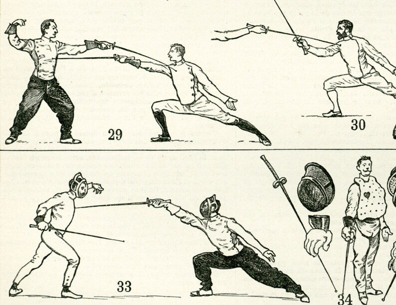 1897 Fencing Sabre Singlestick Foil Weapon Antique Large Size Etsy