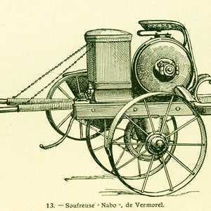 1922 Materiel Viticulture Ancien Soufre Cuivre Pulvérisateur Ancienne illustration Enseignement Agricole Larousse image 5