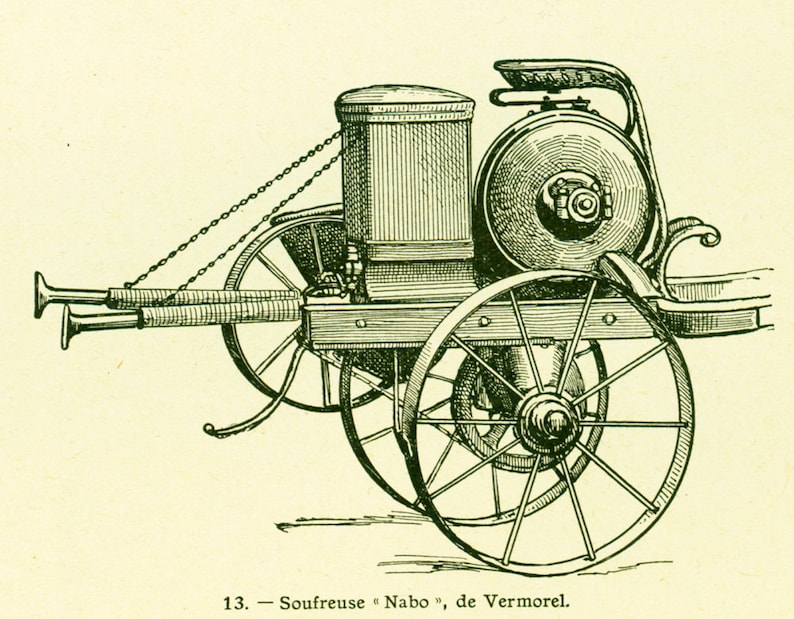 1922 Materiel Viticulture Ancien Soufre Cuivre Pulvérisateur Ancienne illustration Enseignement Agricole Larousse image 5