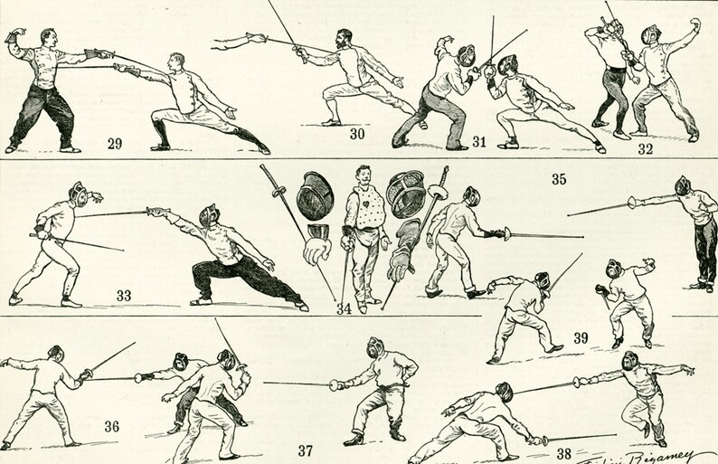 1897 Fencing Sabre Singlestick Foil Weapon Antique Large Size Etsy