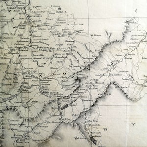 1836 Carte de la Suisse D'après les gravures originales " La Suisse Pittoresque"