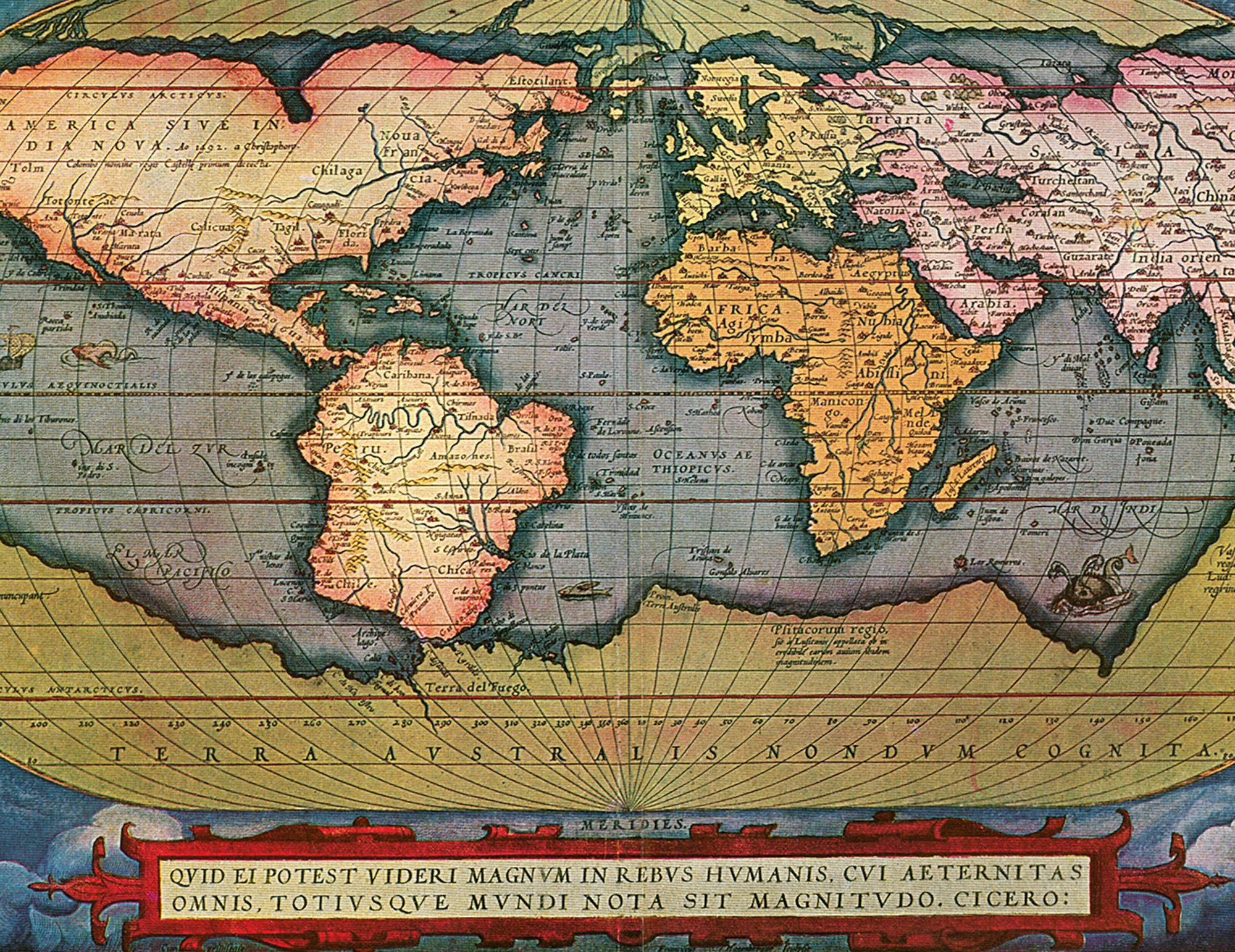 1908年 アブラハム・オルテリウス作 世界地図 原版 古地図 - Etsy 日本