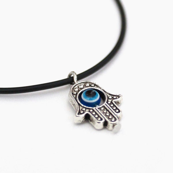 Grand porte-clés Hamsa bleue MAZAL - O-Judaïsme