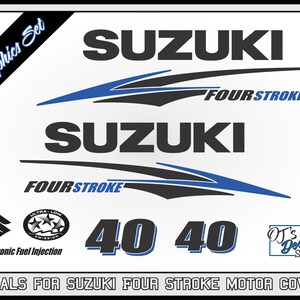 Suzuki  Four Stroke Decal Kit - Outboard Engine Replacement Die-Cut Stickers
