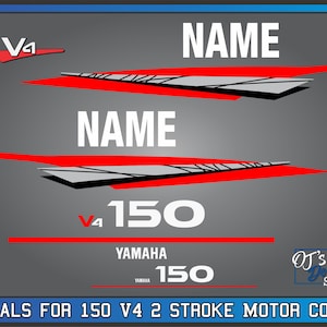Yamaha 150hp 2 Stroke Outboard Engine Replacement Die-Cut Stickers