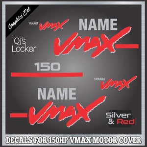 Yamaha VMAX 150HP Outboard Engine Replacement Die-Cut Stickers