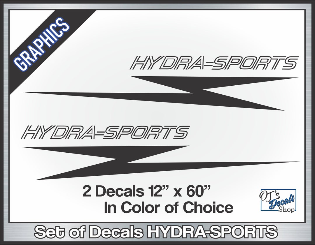 HYDRASPORTS Replica Decals 12 X 60 Replacement Diecut Stickers Etsy