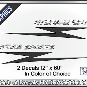 HYDRA-SPORTS Replica Decals 12&quot; x 60&quot; Replacement Die-Cut Stickers