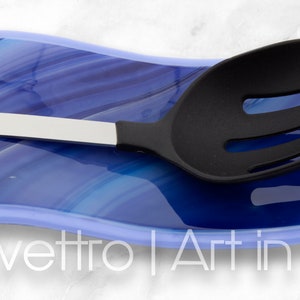 Swirled Violet Spoon Rest image 1