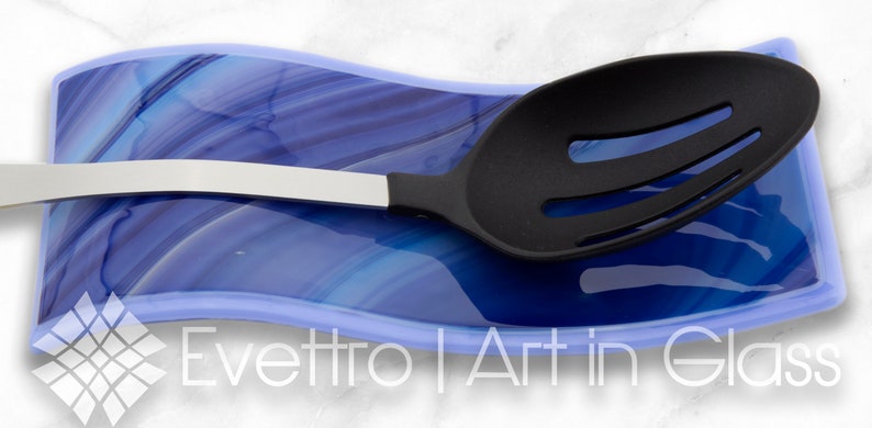 Swirled Violet Spoon Rest image 1