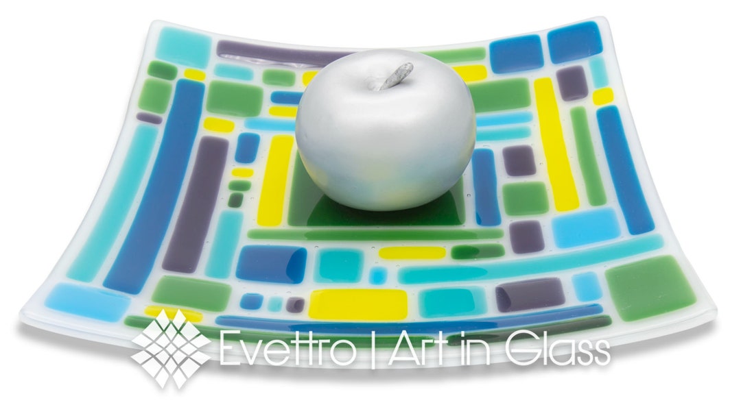 Rectangular Glass Plate, Retro Collection Etsy