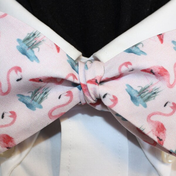 Flamingo Bow Tie in Scallop by Southern Proper main image 0