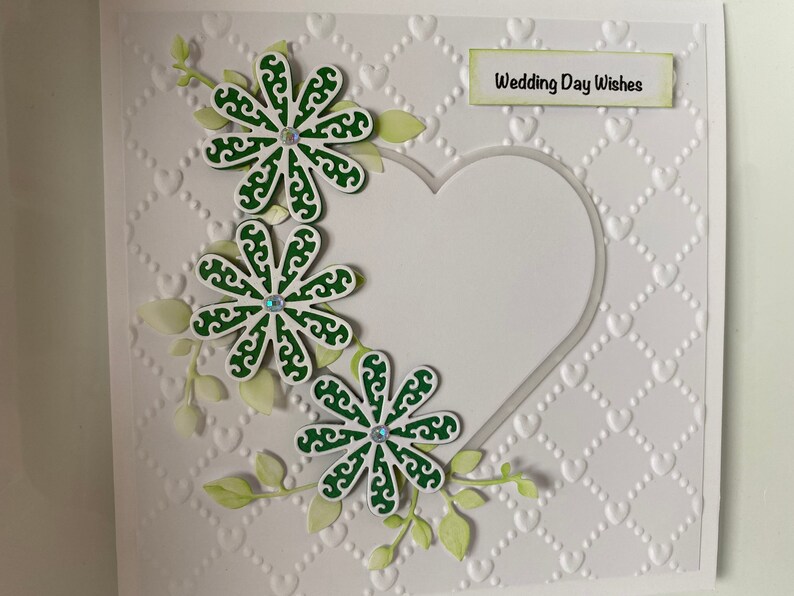 Personalised Handmade Wedding Day Card - Etsy UK