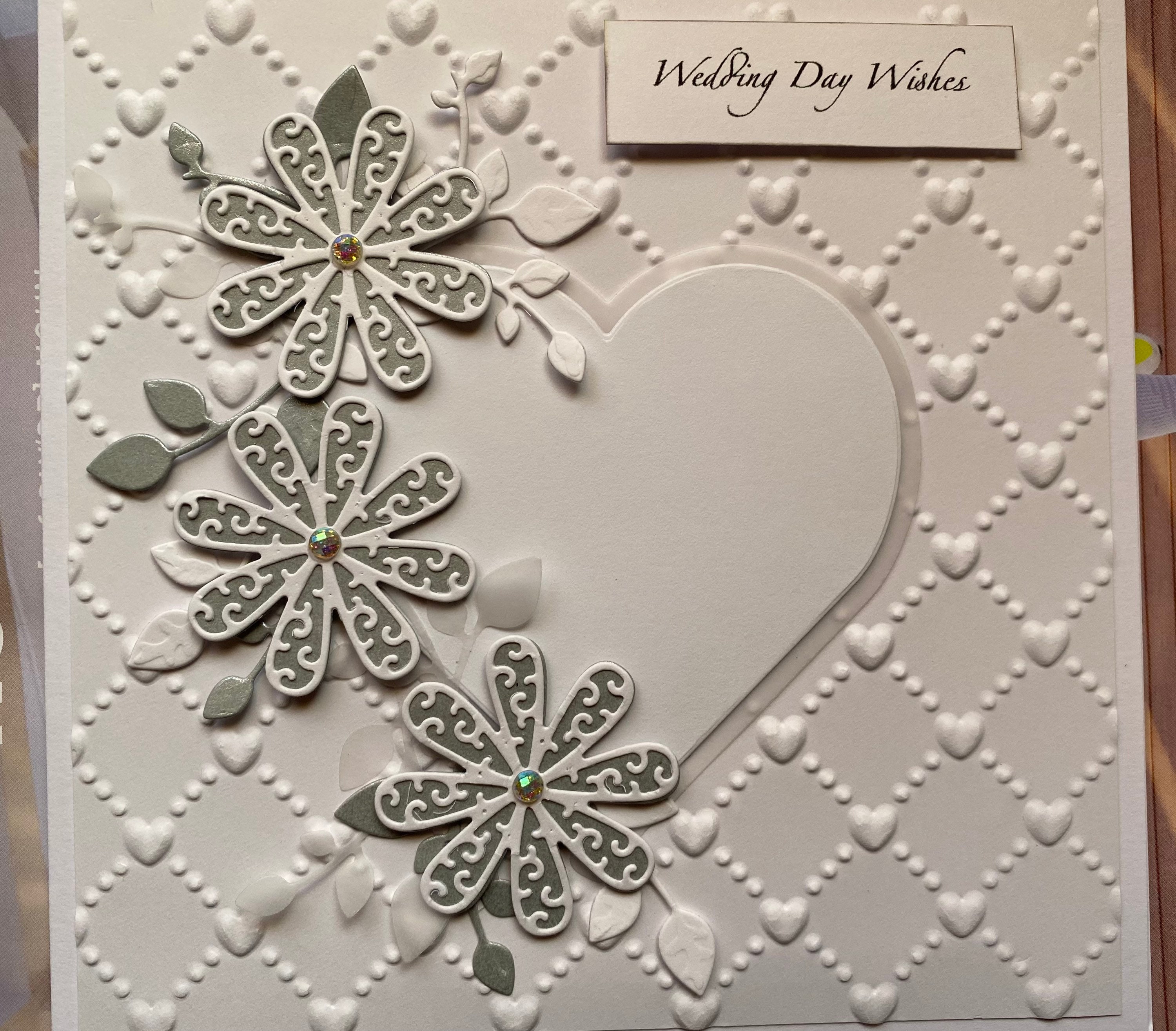 Personalised Handmade Wedding Day Card - Etsy UK