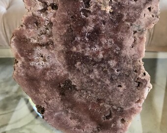 Nature's Finest Pink Amethyst, Rose Amethyst Mineral on Stand