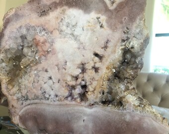 Nature's Finest Pink Amethyst, Rose Amethyst Mineral on Stand