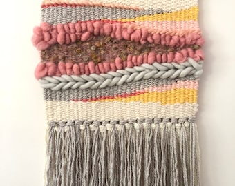 Handmade Woven Wall Hanging, Woven Tapestry,  Weaving Wall Hanging