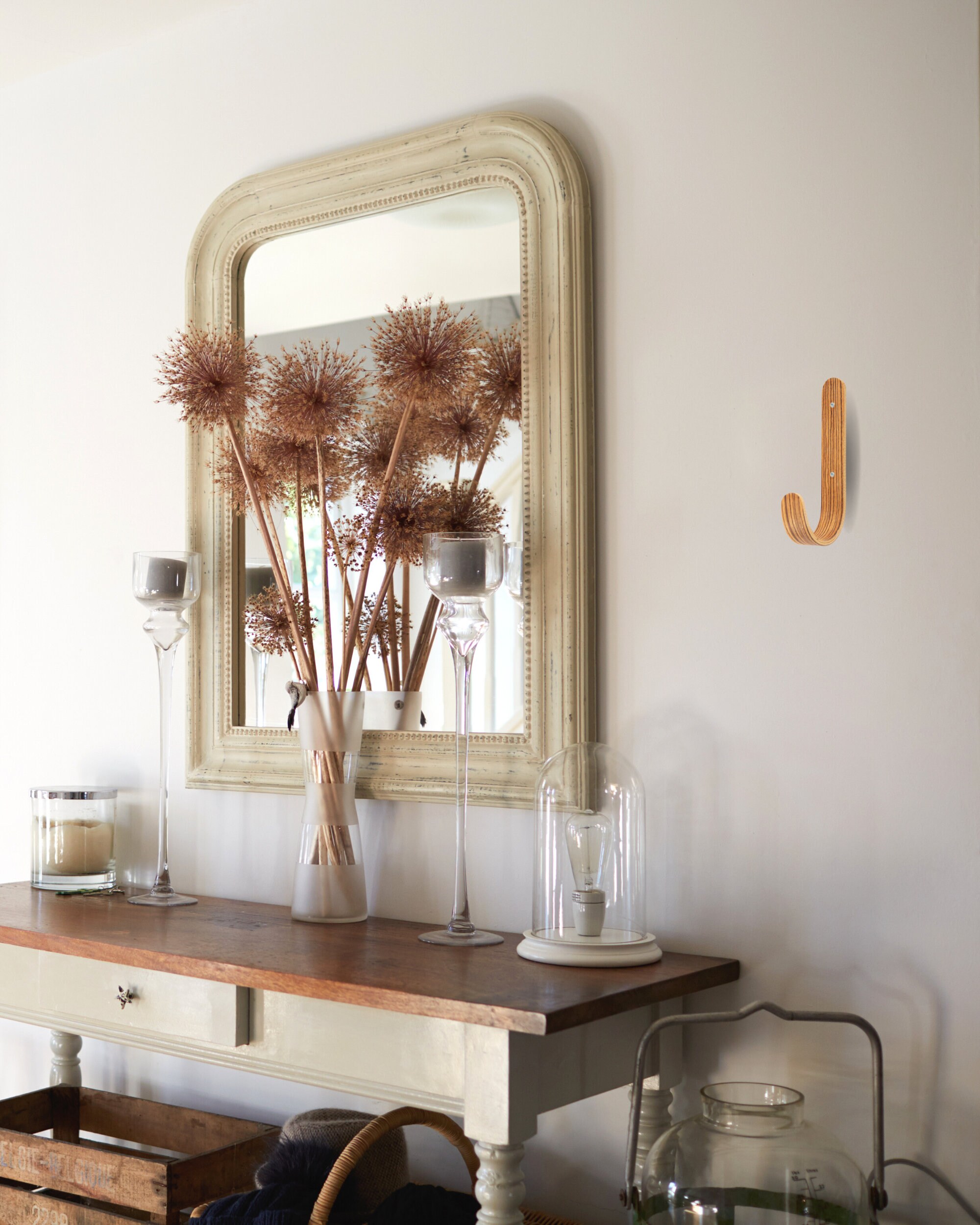 Patère en Bois et Porte-Manteaux Mural | Porte-Vêtements à L'entrée Support Mural Pour Chambre Organ