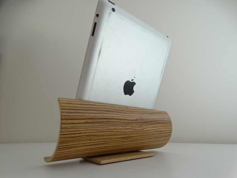 Support tablette bois zebrano  Etsy