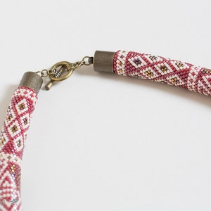 Collier Ras Du Cou En Perles De Rocaille Noir Blanc Gris - Style Ethnique - Neuf Avec étiquettes