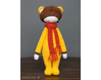 Crocheted plushie Lalylala Loni the lion