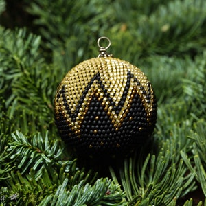 Boule de Noël en perles de rocaille image 10