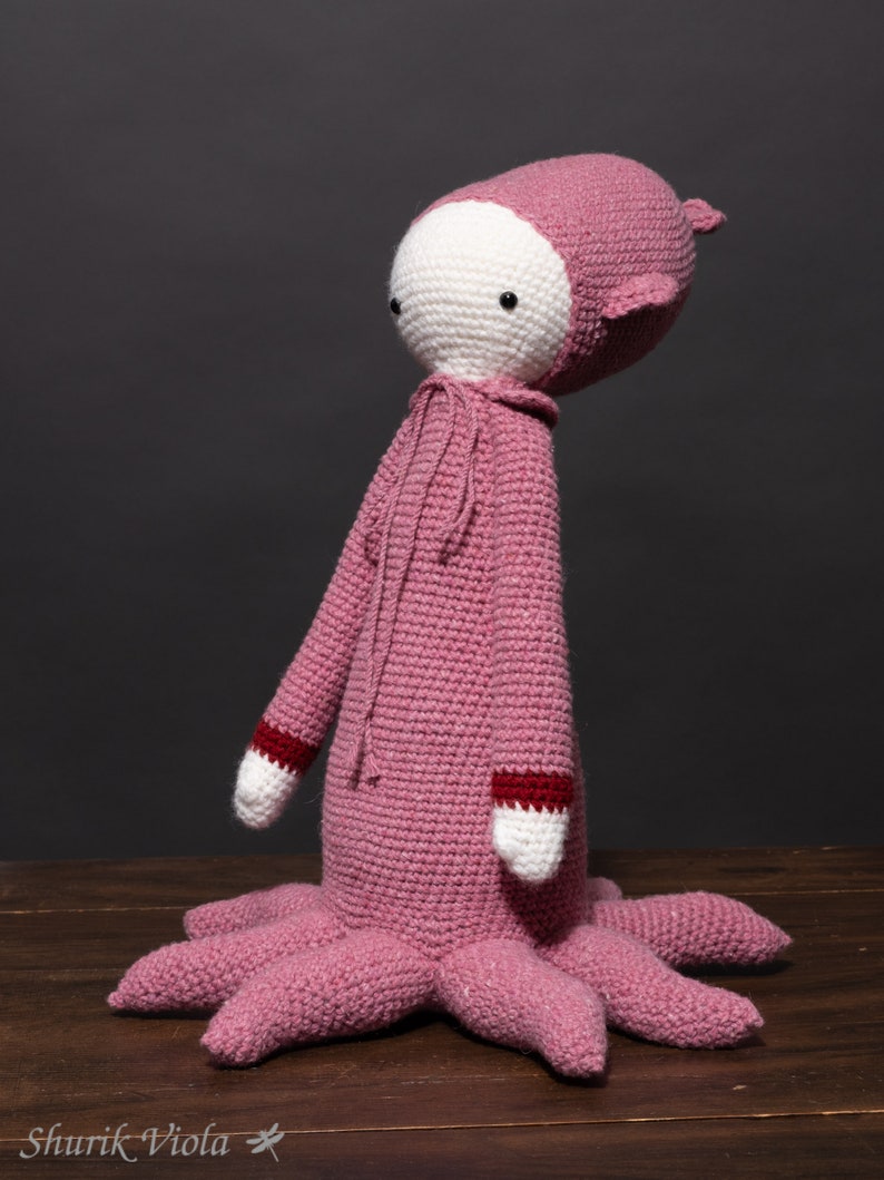 Crocheted toy amigurumi Lalylala Oleg the octopus image 4