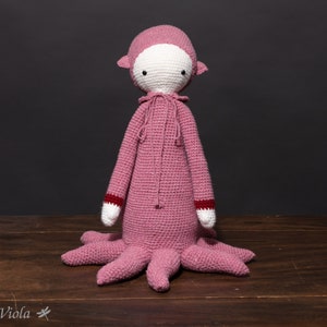Crocheted toy amigurumi - Lalylala Oleg the octopus