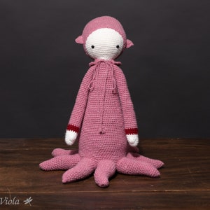 Crocheted toy amigurumi Lalylala Oleg the octopus image 1