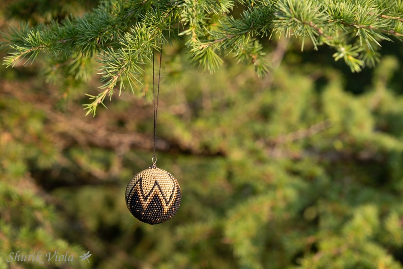 Boule de Noël en perles de rocaille image 8