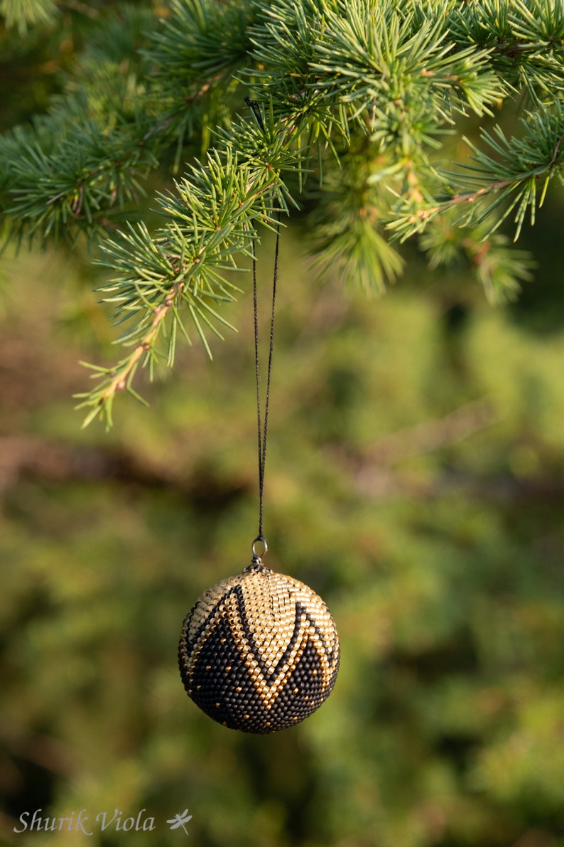 Boule de Noël en perles de rocaille image 9