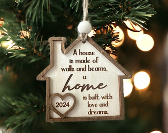 Realtor Closing Gift | Home Sweet Home Ornament | Our First Home Ornament | Christmas Gift | Buyers Gift | Housewarming Gift | Real Estate