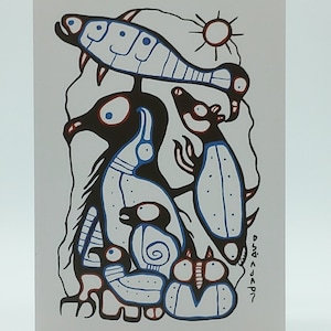 Tarjeta de felicitación Colección Norval Morrisseau: Nadie está solo
