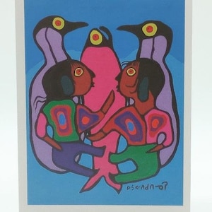 Cartão Artístico Coleção Norval Morrisseau - At Play