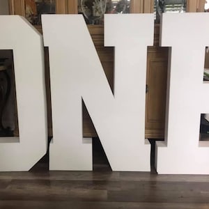 Set of 3 Large Standing Foam Letters | Large Foam Letters for Party | Baby Letters | Prom Foam Letters | Sweet 16 Numbers | 2023 Numbers