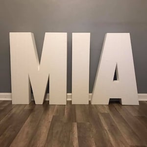 Letras de espuma enormes de 32" / Letras de espuma gigantes / Letras de espuma de poliestireno independientes / Letras de espuma para cumpleaños, baby shower y bodas / eventos
