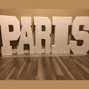 Five Giant Foam Letters | 5 Set of Large Letters | Styrofoam Letters | Large Foam Letters for Birthdays