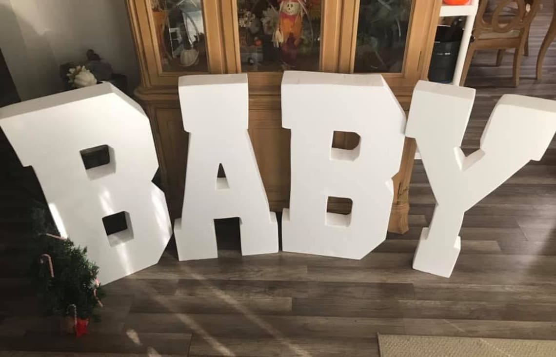 32 Giant Foam Letters Large Foam Letters Free Etsy